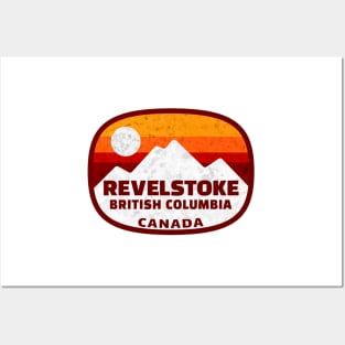 Ski Revelstoke British Columbia Canada Skiing Winter Sports Snowboarding Posters and Art